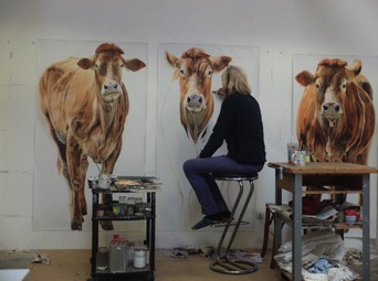 Painting my three cows, 2021